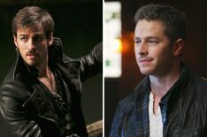 Colin O'Donoghue and Josh Dallas as Captain Hook and Prince Charming on Once Upon a Time