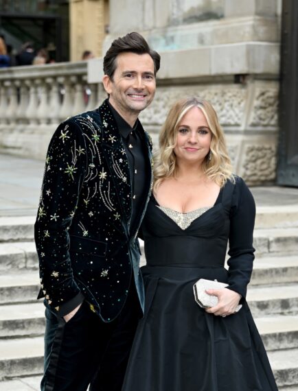 David Tennant and Georgia Tennant attend The Olivier Awards 2024 at The Royal Albert Hall on April 14, 2024 in London, England.