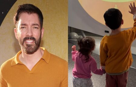 Drew Scott in April 2025; Drew Scott's kids Parker and Piper via Instagram, September 6, 2025.