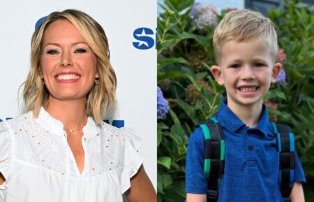 Dylan Dreyer in June 2025; Dylan Dreyer's son Oliver in September 2025.