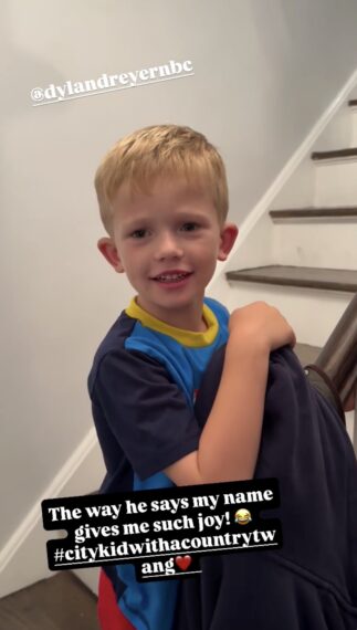 Dylan Dreyer's son Oliver Fichera, via Sheinelle Jones/Instagram, September 18, 2025.
