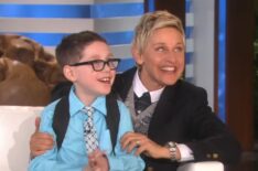 Ellen DeGeneres and Tayt Andersen on the March 2, 2015, episode of 'The Ellen DeGeneres Show.'