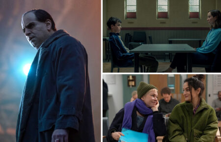 Colin Farrell in 'The Penguin,' Owen Cooper and Erin Doherty in 'Adolescence,' and Michelle Williams and Jenny Slate in 'Dying for Sex'
