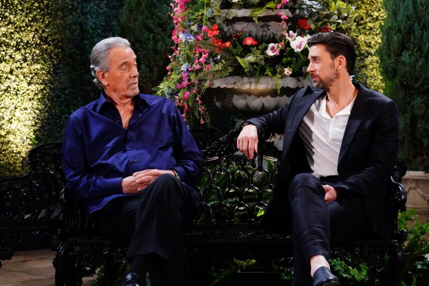Eric Braeden and Billy Flynn on episode #13150 of CBS's 'The Young and the Restless.'