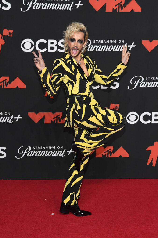 ELMONT, NEW YORK - SEPTEMBER 07: Frankie Grande attends the 2025 MTV Video Music Awards at UBS Arena on September 07, 2025 in Elmont, New York. (Photo by Noam Galai/Getty Images for MTV)