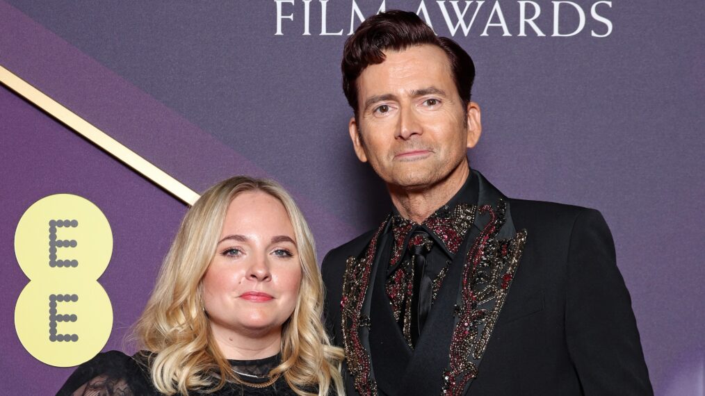 Georgia Tennant and David Tennant attend the EE BAFTA Film Awards 2025 at The Royal Festival Hall on February 16, 2025 in London, England.