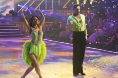 Hilaria Baldwin and Gleb Savchenko on the Season 34 premiere of ABC's 'Dancing With the Stars,' September 16, 2025.