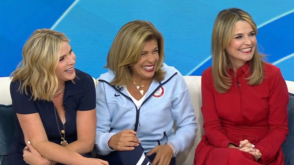 Jenna Bush Hager, Hoda Kotb, and Savannah Guthrie on the September 9, 2025, episode of NBC's 'Today.'