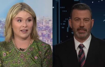 Jenna Bush Hager on the September 24, 2024, episode of NBC's 'Today With Jenna & Friends'; Jimmy Kimmel on the September 23, 2025, episode of ABC's 'Jimmy Kimmel Live!'
