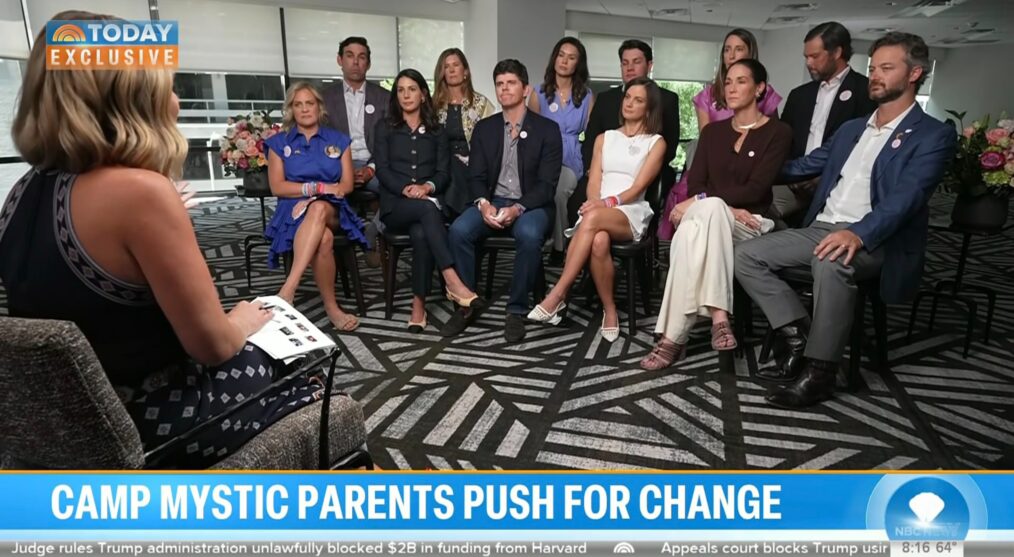 Jenna Bush Hager speaks to parents of Camp Mystic flood victims on the September 4, 2025, episode of NBC's 'Today.'