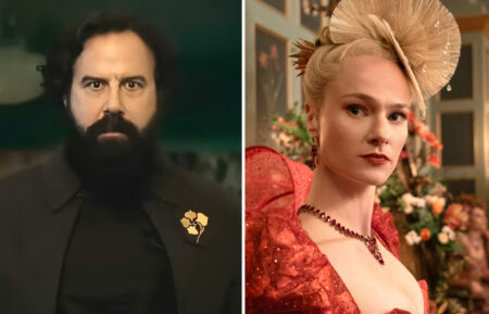BOY KILLS WORLD, Brett Gelman, 2023. © Roadside Attractions / courtesy Everett Collection; Jessica Madsen, ‘Romancing Mister Bridgerton', (Season 3, ep. 306, aired Jun 13, 2024). photo: Liam Daniel /©Netflix / Courtesy Everett Collection