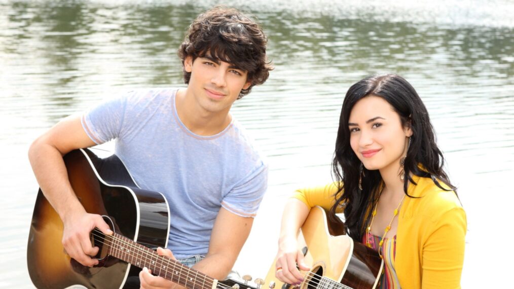 Joe Jonas and Demi Lovato as Shane and Mitchie in Camp Rock 2: The Final Jam