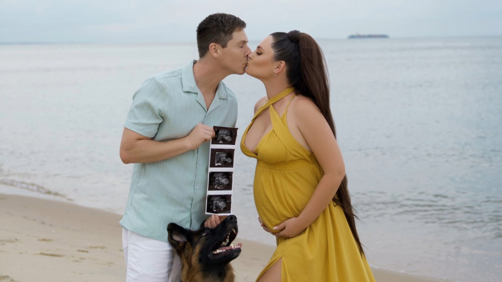 Brandon and Julia from 90 Day Fiancé with their dog Nalla