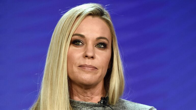 Kate Gosselin of 'Kate Plus Date' speaks onstage during the TLC portion of the Discovery Communications Winter 2019 TCA Tour at the Langham Hotel on February 12, 2019 in Pasadena, California.
