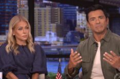 Kelly Ripa and Mark Consuelos on the September 24, 2025, episode of ABC's 'Live With Jelly and Mark.'