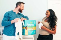 Lauren and Cameron from Love Is Blind Season 1 partner with Pampers