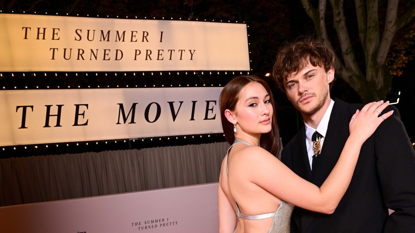 Lola Tung and Chtistopher Briney, 'The Summer I Turned Pretty' movie announcment, Prime Video, 2025.