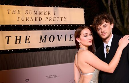 Lola Tung and Chtistopher Briney, 'The Summer I Turned Pretty' movie announcment, Prime Video, 2025.