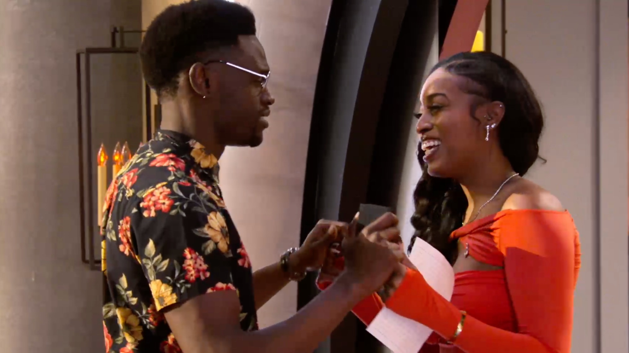 Edmond and Kalybriah on Love Is Blind Season 9