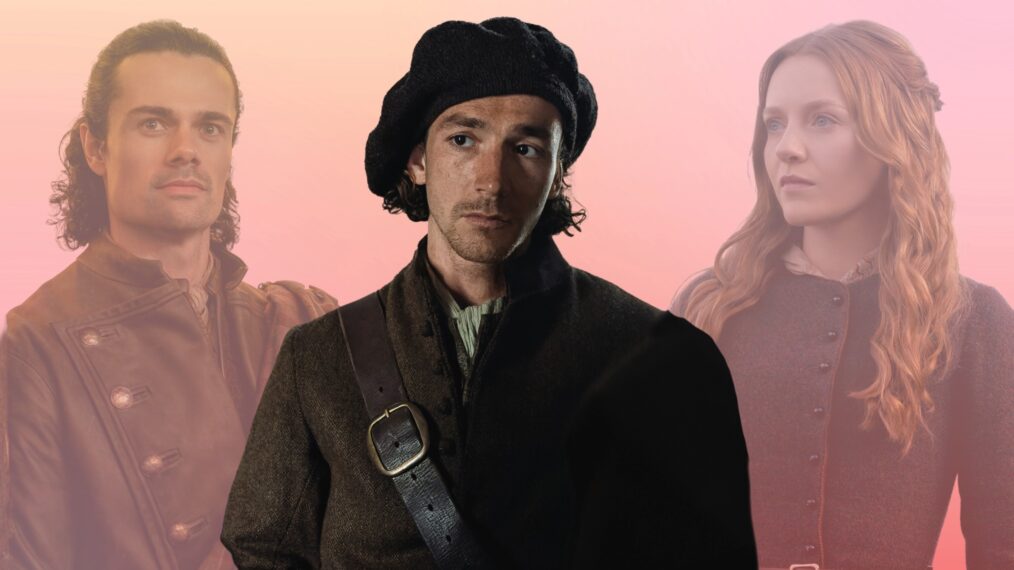 Jamie Roy, Rory Alexander and Harriet Slater on 'Outlander: Blood of My Blood'
