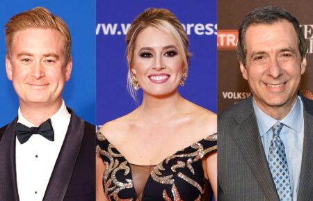 Peter Doocy in April 2024; Jacqui Heinrich in April 2025; Howie Kurtz in April 2015.