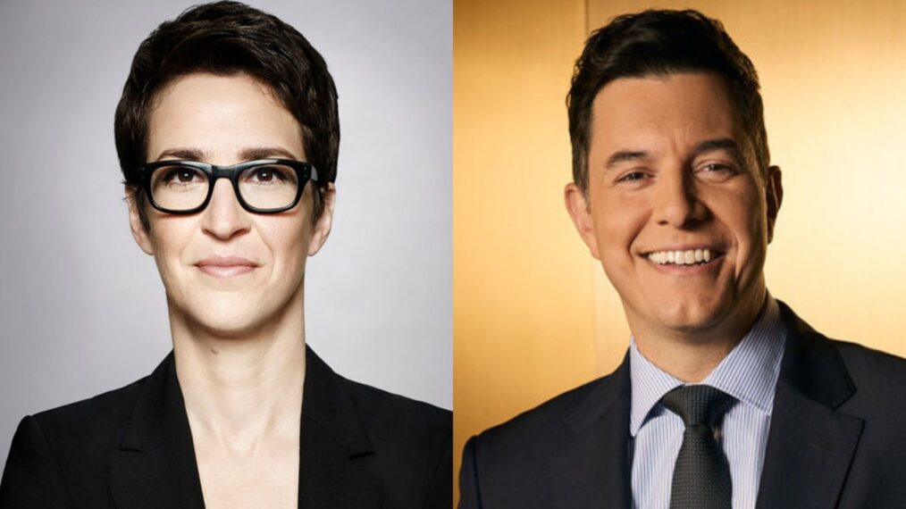 Rachel Maddow, 'The Rachel Maddow Show' key art, 2016; Tom Llamas, NBCUniversal Upfronts.