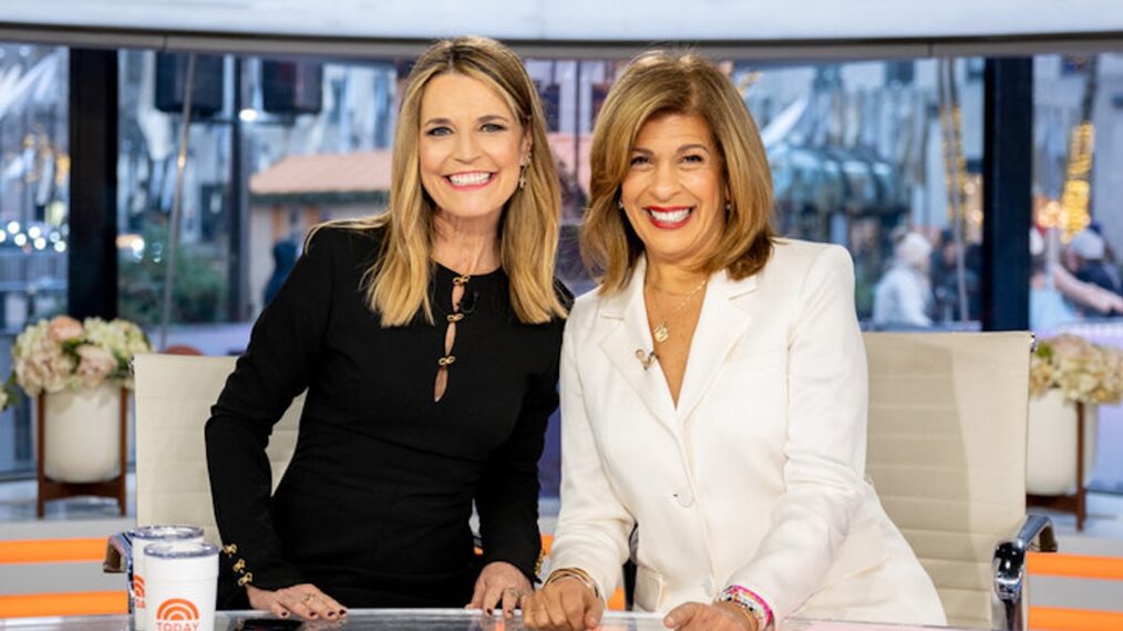 Savannah Guthrie and Hoda Kotb on the January 10, 2025, episode of NBC's 'Today.'