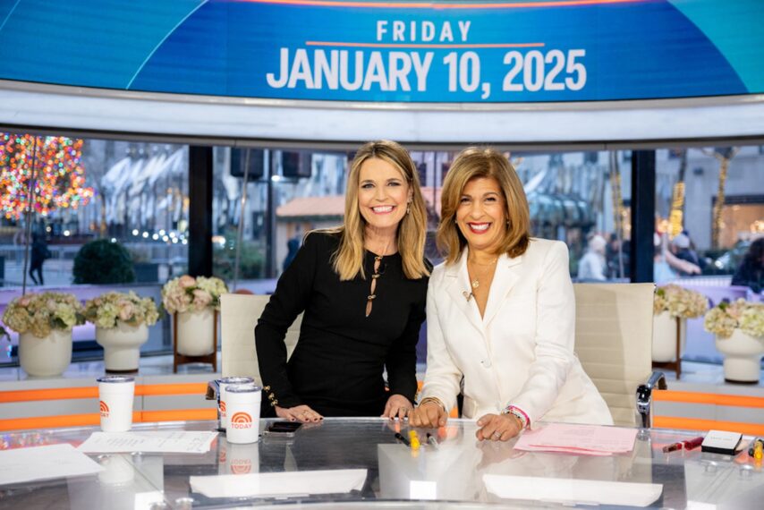 Savannah Guthrie and Hoda Kotb on the January 10, 2025, episode of NBC's 'Today.'