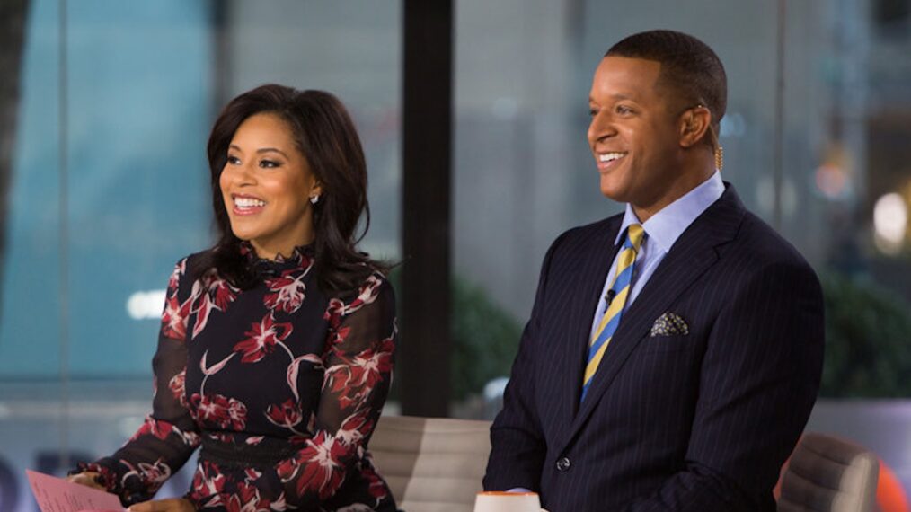 Sheinelle Jones and Craig Melvin on NBC's 'Today,' December 2017.