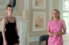 Sirens. (L to R) Meghann Fahy as Devon, Milly Alcock as Simone in episode 101 of Sirens. Cr. Courtesy of Netflix © 2025