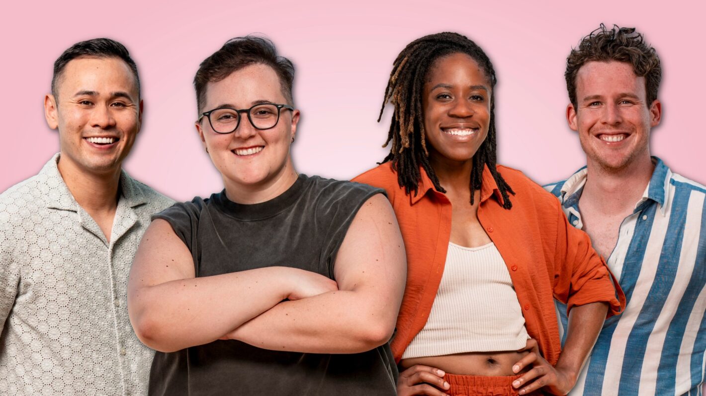 Jonathon, Nicole, MC, and Steven on Survivor Season 48