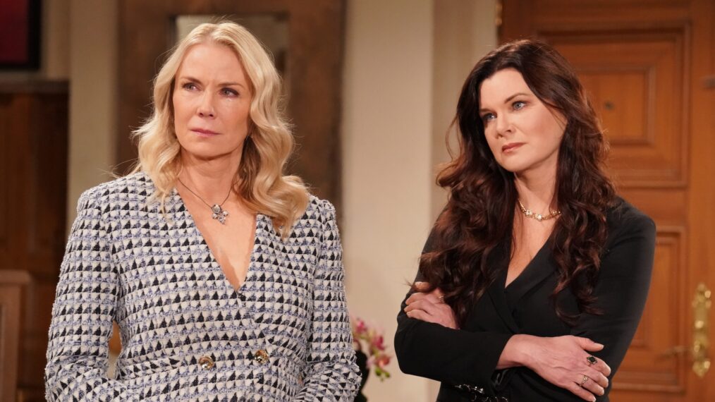 Katherine Kelly Lang and Heather Tom on Episode 9491 of CBS's 'The Bold and the Beautiful.'