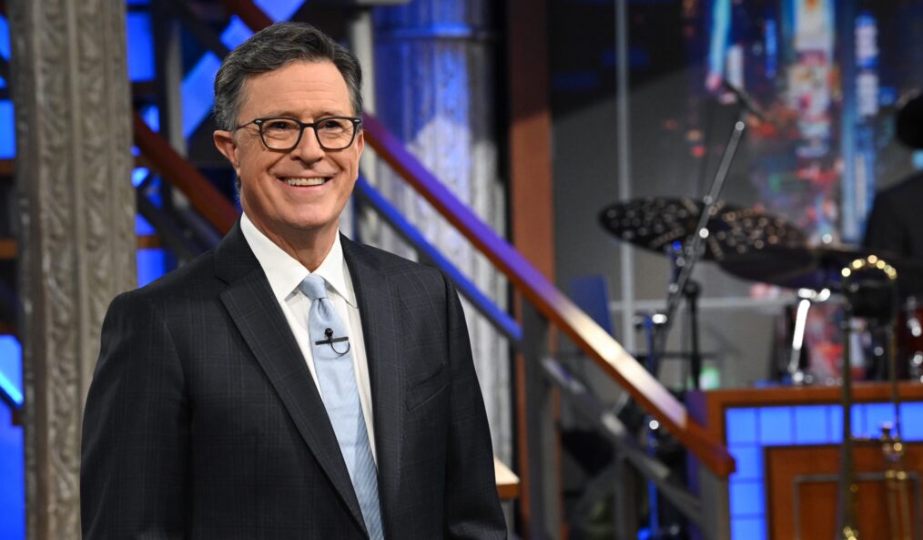The Late Show with Stephen Colbert and guest Joe Dombrowski during Tuesday’s September 2, 2025 show. Photo: Scott Kowalchyk ©2025 CBS Broadcasting Inc. All Rights Reserved.