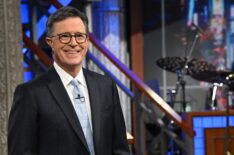 The Late Show with Stephen Colbert and guest Joe Dombrowski during Tuesday’s September 2, 2025 show. Photo: Scott Kowalchyk ©2025 CBS Broadcasting Inc. All Rights Reserved.