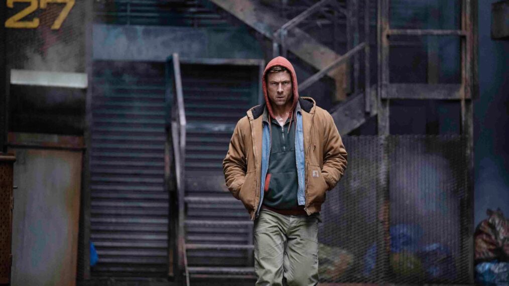 THE RUNNING MAN, Glen Powell, 2025. ph: Ross Ferguson / © Paramount Pictures / courtesy Everett Collection