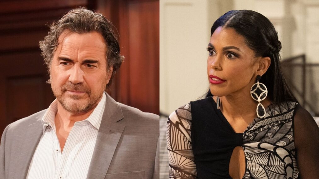 Thorsten Kaye as Ridge Forrester on CBS's 'The Bold and the Beautiful'; Karla Mosley as Dani Dupree on CBS's 'Beyond the Gates.'