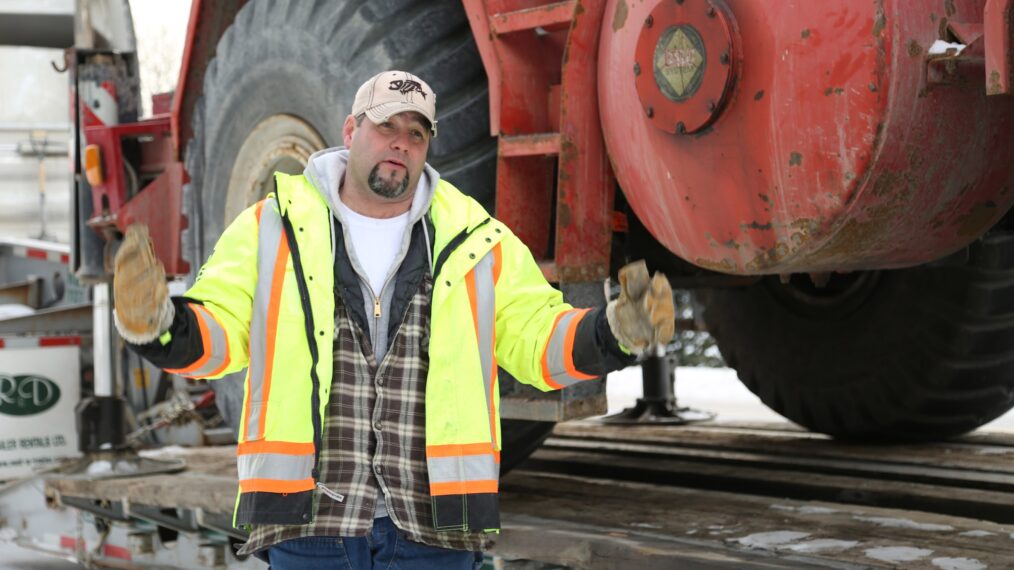Todd Dewey on Season 9 of History Channel's 'Ice Road Truckers,' 2015.