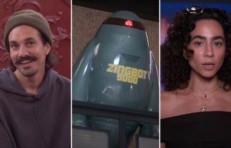 Vince Panaro, Morgan Pope, and Zingbot on Big Brother
