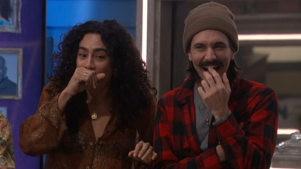 Vince Panaro and Morgan Pope react to Zingbot on Big Brother 27