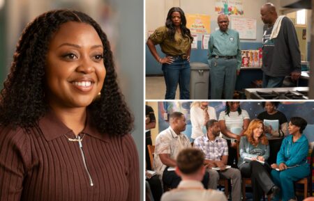 Quinta Brunson, Janelle James, William Stanford Davis, George Sharperson, Luke Tennie, Jerry Minor, Lisa Ann Walter, and Sheryl Lee Ralph in 'Abbott Elementary' Season 5