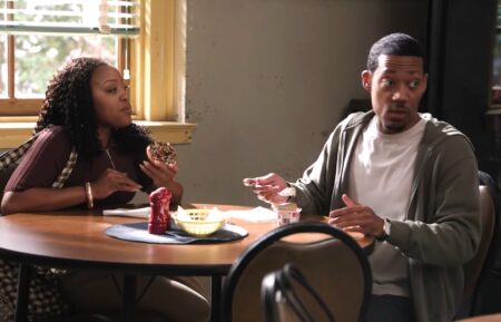 Quinta Brunson and Tyler James Williams in 'Abbott Elementary' Season 5 premiere
