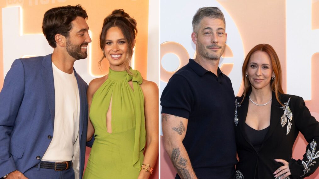 Joey Graziadei and Kelsey Anderson, Brian Hallisay and Jennifer Love Hewitt at ABC's End of Summer Soiree event