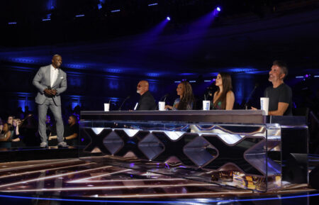 AMERICAS GOT TALENT -- The Final Episode 2020 -- Pictured: (l-r) Terry Crews, Howie Mandel, Mel B, Sofia Vergara, Simon Cowell