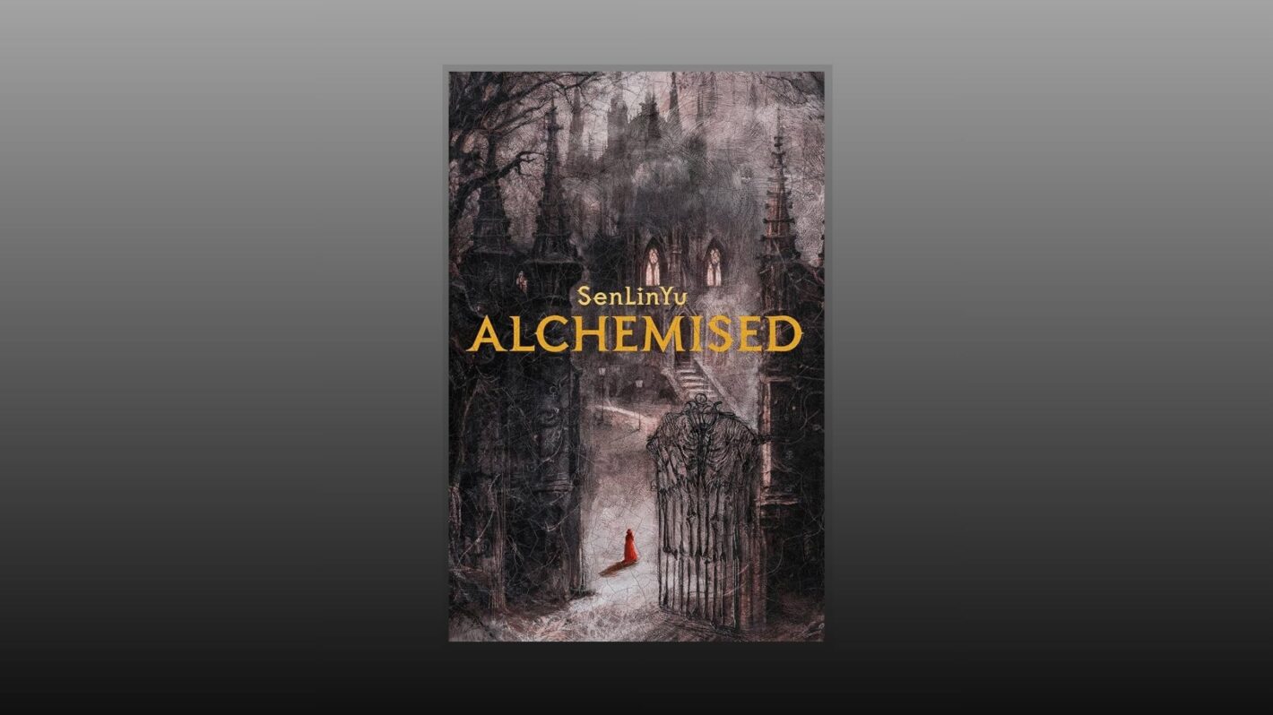 alchemised book cover on grey background