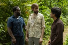 Jonathan Ajayi, David Rysdahl, and Adarsh Gourav in 'Alien: Earth'