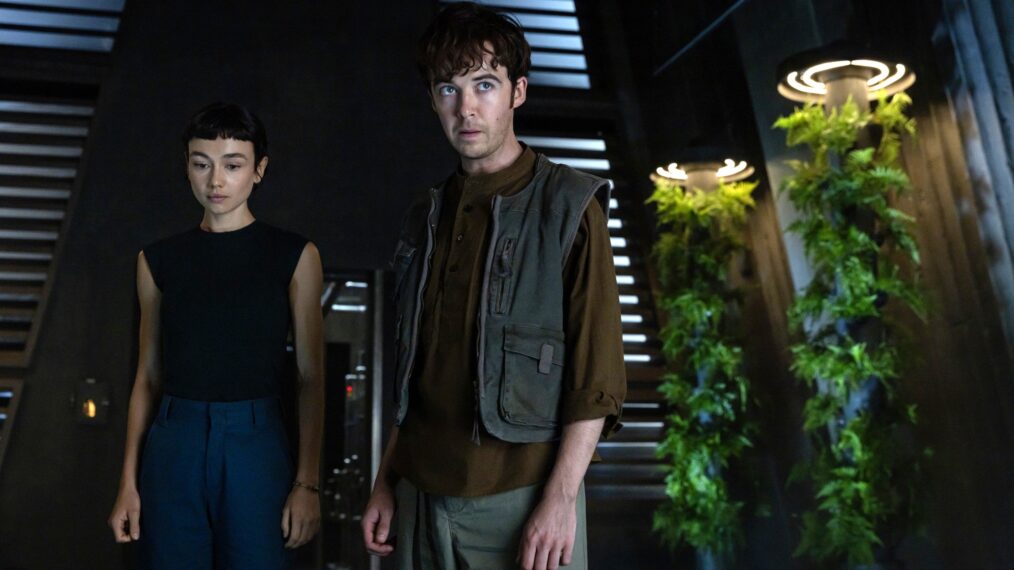 Sydney Chandler and Alex Lawther in 'Alien: Earth' Season 1 finale