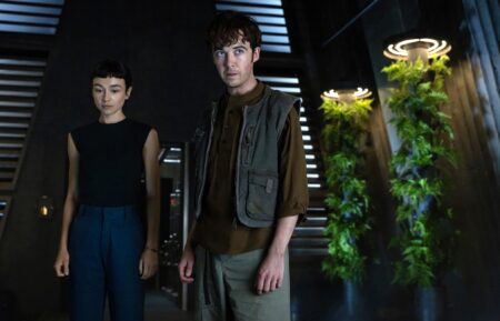 Sydney Chandler and Alex Lawther in 'Alien: Earth' Season 1 finale