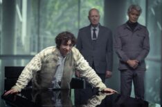 Samuel Blenkin, Ade Edmondson, and Timothy Olyphant in 'Alien: Earth'