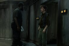 Babou Ceesay and Alex Lawther in 'Alien: Earth' Season 1