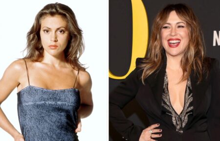 Alyssa Milano, then and now